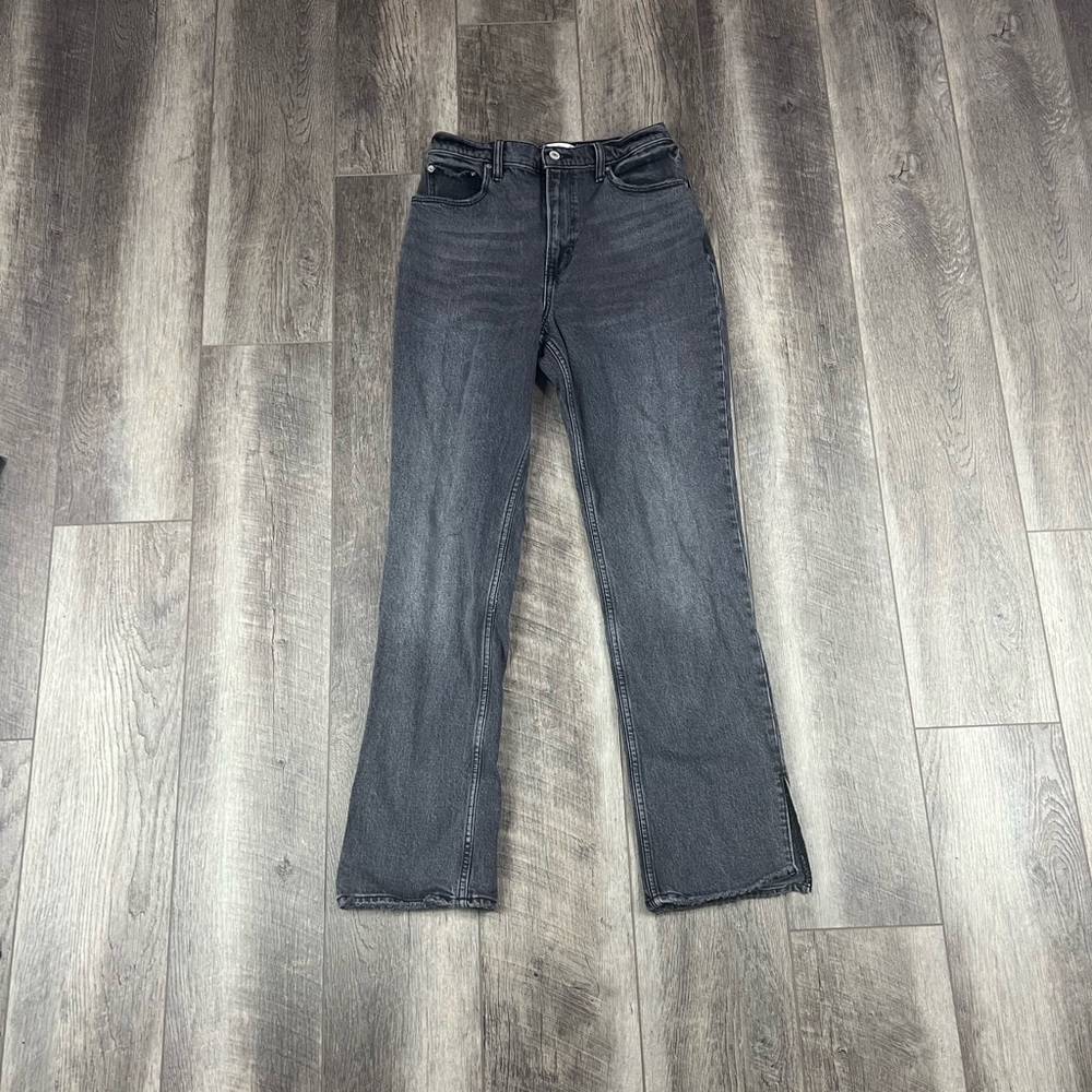 Abercrombie Black 90’s Straight Ultra High Rise Jeans